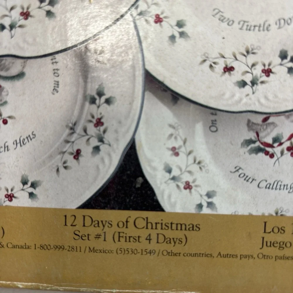 WINTERBERRY 12 Days of Christmas Four 8.25